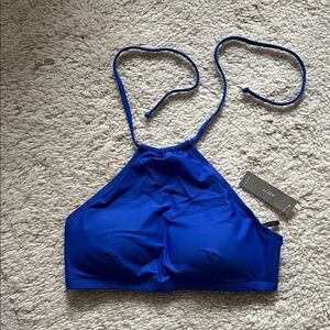 J. Crew Vibrant Blue Halter Bikini Top